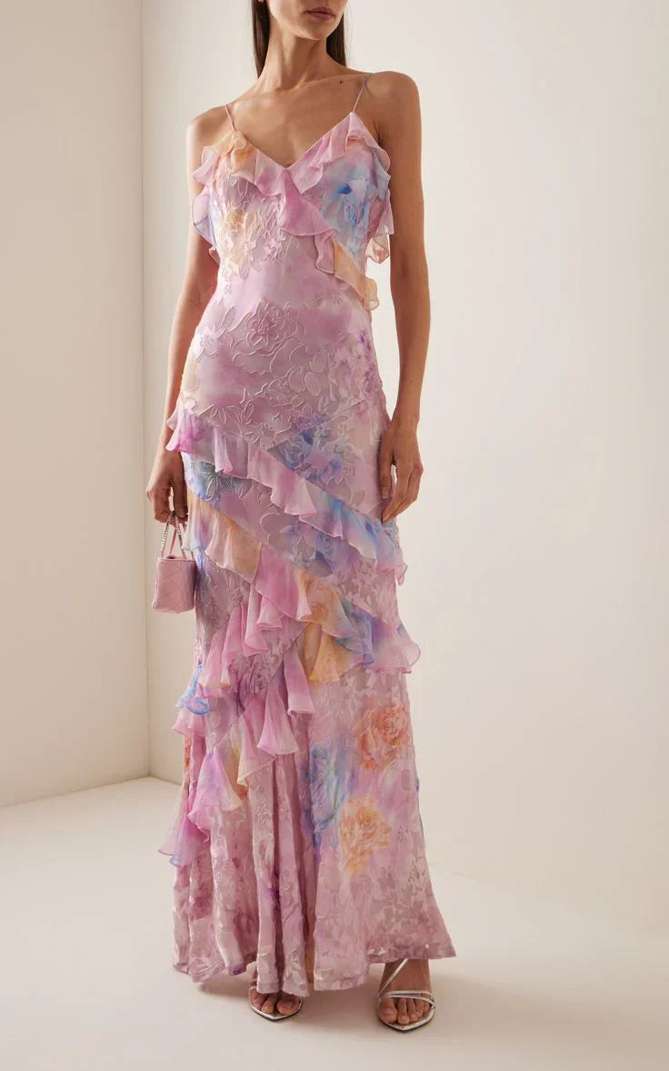 Sam Ruffled Long Dress